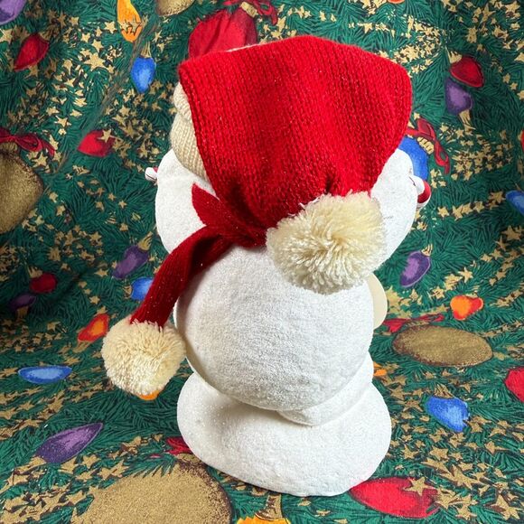 VTG Dept 56 Billy Buttons Figurine Snowman 8" Candy Cane Dancing Original Tag - Picture 5 of 7